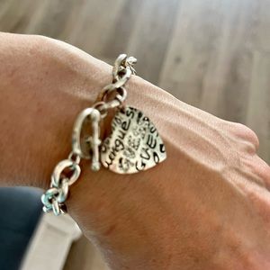 Guess heart charm bracelet